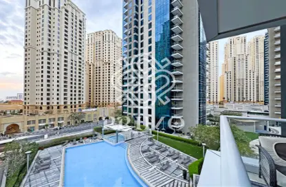 شقة - 2 غرف نوم - 3 حمامات للايجار في برج دلفين - مارينا بروموناد - دبي مارينا - دبي