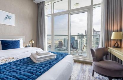 Apartment - Studio - 1 Bathroom for rent in Damac Maison Prive B - Damac Maison Prive - Business Bay - Dubai