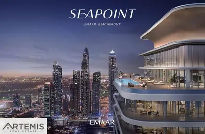 Apartment - 2 Bedrooms - 2 Bathrooms for sale in Seapoint Tower 2 - Seapoint - EMAAR Beachfront - Dubai Harbour - Dubai