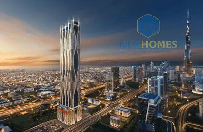 شقة - غرفة نوم - 2 حمامات للبيع في بايز 102 - الخليج التجاري - دبي