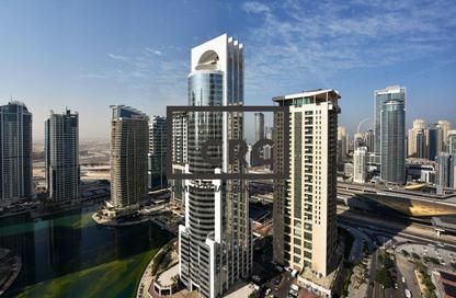 Office Space - Studio - 1 Bathroom for rent in Almas Tower - Jumeirah Lake Towers - Dubai