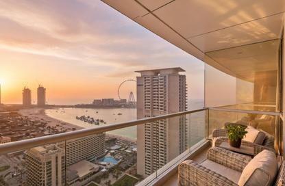 Apartment - 3 Bedrooms - 4 Bathrooms for rent in Al Fattan Marine Towers - Jumeirah Beach Residence - Dubai
