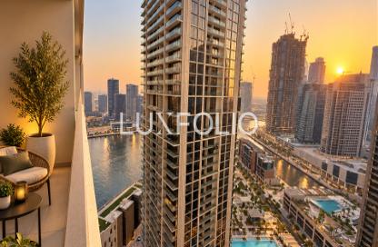 Apartment - Studio - 1 for rent in Peninsula Four - Peninsula - Business Bay - Dubai