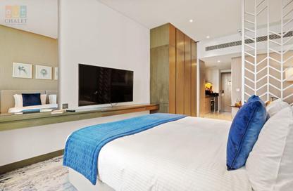 Apartment - Studio - 1 Bathroom for rent in Damac Maison Prive A - Damac Maison Prive - Business Bay - Dubai