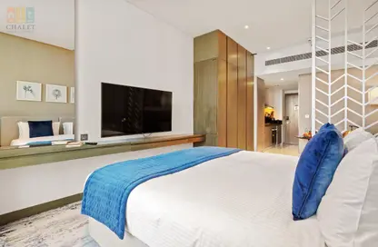 Apartment - Studio - 1 Bathroom for rent in Damac Maison Prive A - Damac Maison Prive - Business Bay - Dubai