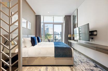 Apartment - Studio - 1 Bathroom for rent in Damac Maison Prive A - Damac Maison Prive - Business Bay - Dubai
