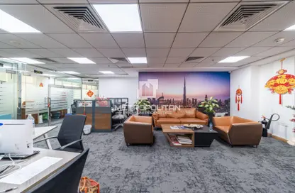 مكتب - استوديو - 3 حمامات للايجار في برج كلوفر - الخليج التجاري - دبي