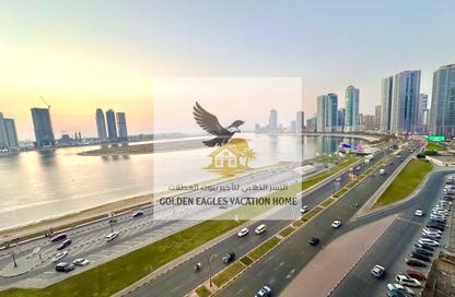 Apartment - 3 Bedrooms - 4 Bathrooms for rent in Beach Tower 2 - Al Khan Lagoon - Al Khan - Sharjah Apartment - 3 Bedrooms - 4 Bathrooms for rent in Beach Tower 2 - Al Khan Lagoon - Al Khan - Sharjah