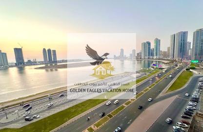 Apartment - 3 Bedrooms - 4 Bathrooms for rent in Beach Tower 2 - Al Khan Lagoon - Al Khan - Sharjah Apartment - 3 Bedrooms - 4 Bathrooms for rent in Beach Tower 2 - Al Khan Lagoon - Al Khan - Sharjah