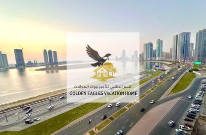 Apartment - 3 Bedrooms - 4 Bathrooms for rent in Beach Tower 2 - Al Khan Lagoon - Al Khan - Sharjah Apartment - 3 Bedrooms - 4 Bathrooms for rent in Beach Tower 2 - Al Khan Lagoon - Al Khan - Sharjah