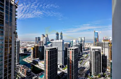 شقة - 2 غرف نوم - 2 حمامات للايجار في بنينسولا ثري - بنينسولا - الخليج التجاري - دبي