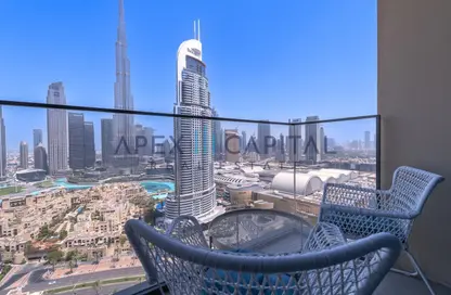 شقة - 2 غرف نوم - 2 حمامات للايجار في برج رويال - وسط مدينة دبي - دبي
