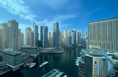 شقة - غرفة نوم - 2 حمامات للايجار في B برج سيلفرين - سيلفيرين - دبي مارينا - دبي