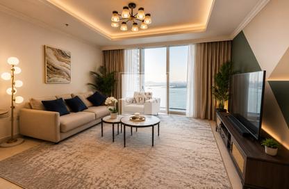 شقة - غرفة نوم - 1 حمام للايجار في برج Palace Beach ريزيدنس 1 - بالاس بيتش ريزيدنس - إعمار بيتشفرونت - دبي هاربور - دبي
