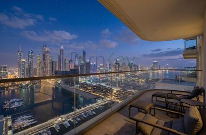 Apartment - 2 - 2 for rent in Marina Vista Tower 2 - Marina Vista - Emaar Beachfront - Dubai Harbour - Dubai