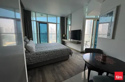 Apartment - Studio - 1 Bathroom for rent in Damac Maison Prive A - Damac Maison Prive - Business Bay - Dubai