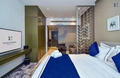 Apartment - Studio - 1 Bathroom for rent in Damac Maison Prive B - Damac Maison Prive - Business Bay - Dubai