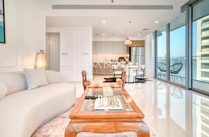 Apartment - 2 - 2 for rent in Beach Isle Tower 2 - Beach Isle - Emaar Beachfront - Dubai Harbour - Dubai