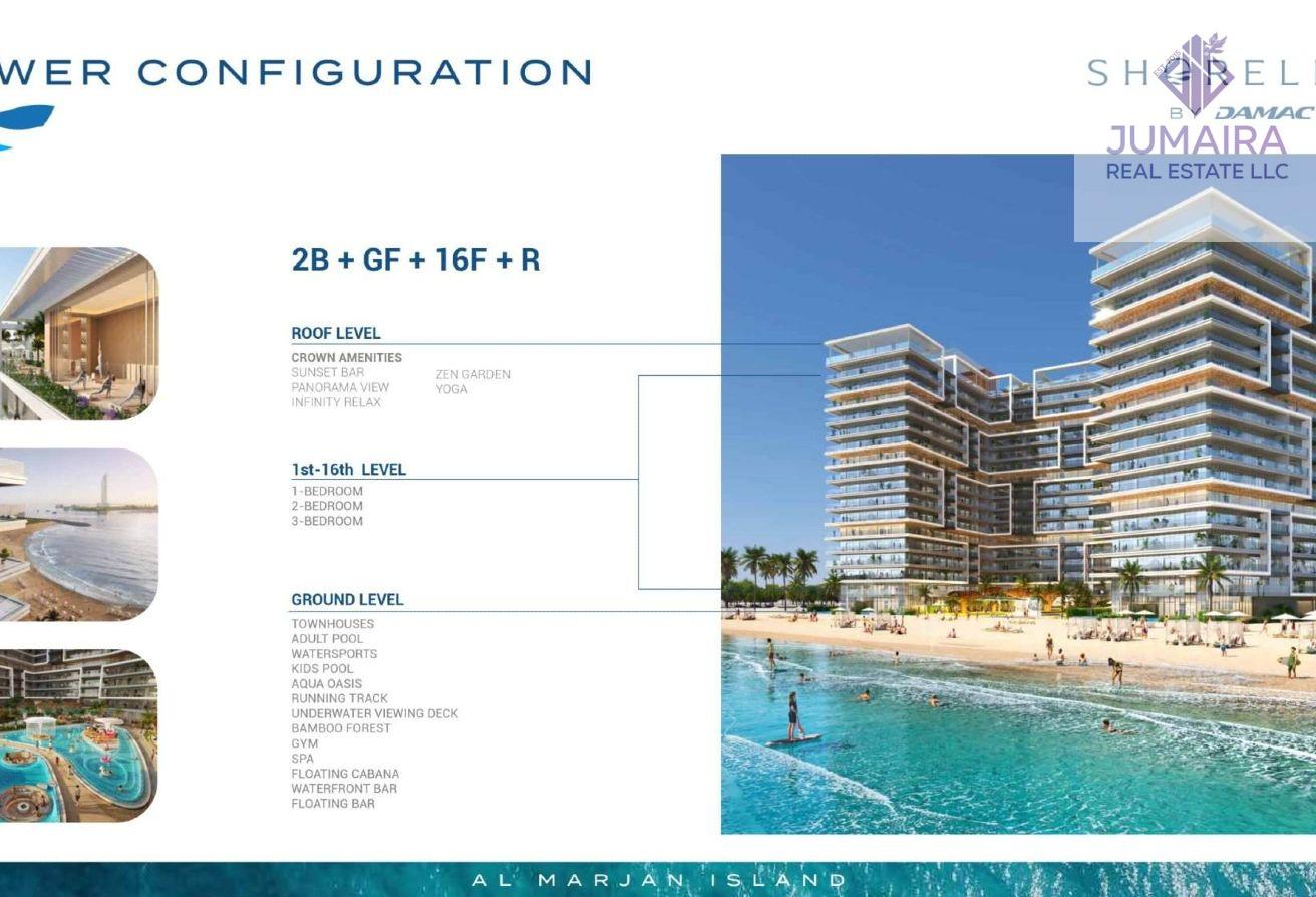 DAMAC Shoreline 1BR  Al Marjan | Zero Commission