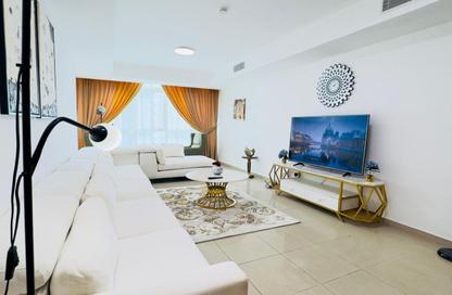 Apartment - 1 Bedroom - 2 Bathrooms for rent in Beach Tower 2 - Al Khan Lagoon - Al Khan - Sharjah