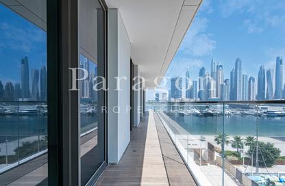 Apartment - 3 - 3 for rent in Palace Beach Residence Tower 1 - Palace Beach Residence - Emaar Beachfront - Dubai Harbour - Dubai