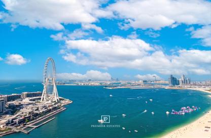 Apartment - 3 - 4 for rent in Jumeirah Gate Tower 1 - The Address Jumeirah Resort and Spa - Jumeirah Beach Residence - Dubai