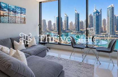 Apartment - 1 Bedroom - 2 Bathrooms for rent in Silverene Tower B - Silverene - Dubai Marina - Dubai