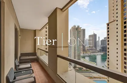 Apartment - 2 Bedrooms - 4 Bathrooms for rent in Sadaf 7 - Sadaf - Jumeirah Beach Residence - Dubai