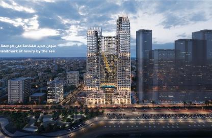 Apartment - Studio - 1 Bathroom for sale in Mawjan Tower - Ajman Corniche Road - Ajman