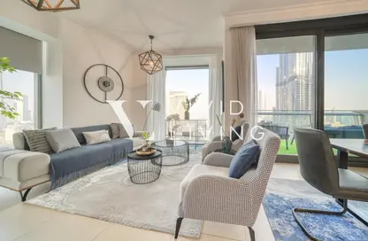 Apartment - 3 Bedrooms - 4 Bathrooms for rent in Burj Vista 1 - Burj Vista - Downtown Dubai - Dubai