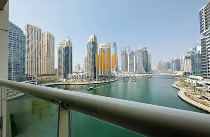 شقة - غرفة نوم - 2 حمامات للايجار في برج B  - مارينا فيو - مارينا فيو - دبي مارينا - دبي