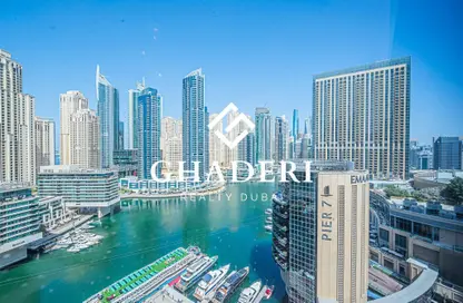Apartment - 1 Bedroom - 2 Bathrooms for rent in Silverene Tower B - Silverene - Dubai Marina - Dubai