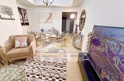 Apartment - 2 - 2 for rent in Beach Tower 2 - Al Khan Lagoon - Al Khan - Sharjah
