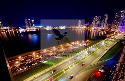 Apartment - 2 - 2 for rent in Beach Tower 2 - Al Khan Lagoon - Al Khan - Sharjah