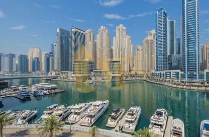Apartment - 1 Bedroom - 2 Bathrooms for rent in Marina View Tower A - Marina View - Dubai Marina - Dubai
