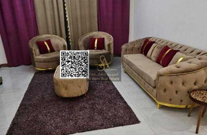 Apartment - 1 Bedroom - 2 Bathrooms for rent in Corniche Tower - Ajman Corniche Road - Ajman