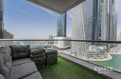Apartment - 2 Bedrooms - 3 Bathrooms for rent in Iris Blue - Dubai Marina - Dubai