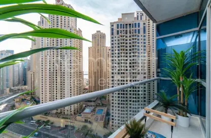 شقة - غرفة نوم - 1 حمام للايجار في باي سنترال غرب - باي سنترال - دبي مارينا - دبي