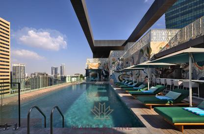 Apartment - Studio - 1 Bathroom for rent in Intercontinental Residences Business Bay - Business Bay - Dubai