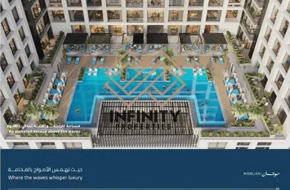 Apartment - 3 Bedrooms - 4 Bathrooms for sale in Corniche Tower - Ajman Corniche Road - Ajman