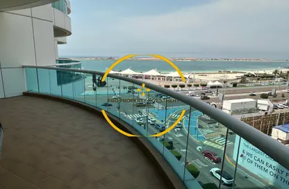 شقة - 3 غرف نوم - 4 حمامات للايجار في برج بالغيلم - شارع الكورنيش - أبوظبي