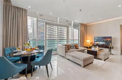 شقة - 2 غرف نوم - 3 حمامات للايجار في برج أبر كريست - وسط مدينة دبي - دبي