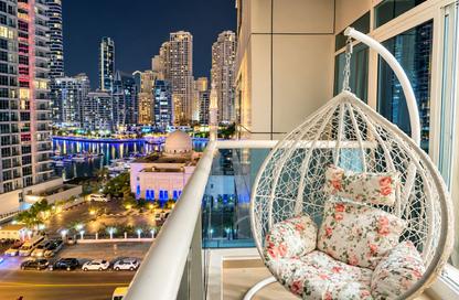 Apartment - 1 - 1 for rent in Opal Tower Marina - Dubai Marina - Dubai