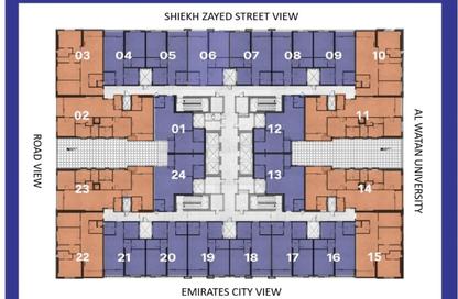 Apartment - 1 Bedroom - 2 Bathrooms for sale in Bluebell Residence - Al Amerah - Ajman