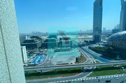 Office Space - Studio - 1 Bathroom for rent in Latifa Tower - Sheikh Zayed Road - Dubai