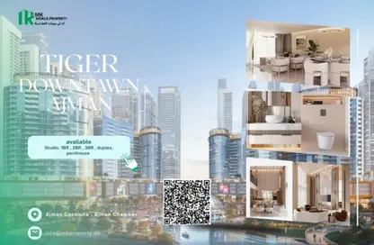 Apartment - 1 Bedroom - 2 Bathrooms for sale in Tiger Downtown Ajman - Al Alia - Ajman