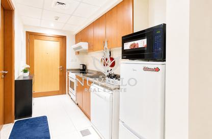 Apartment - Studio - 1 Bathroom for rent in Al Dhafra 4 - Al Dhafra - Greens - Dubai
