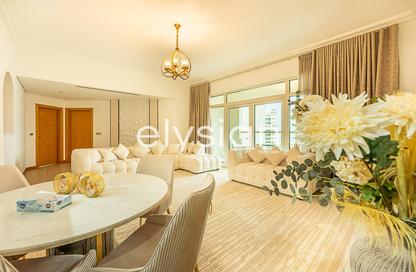 Apartment - 2 Bedrooms - 4 Bathrooms for rent in Al Hallawi - Shoreline Apartments - Palm Jumeirah - Dubai
