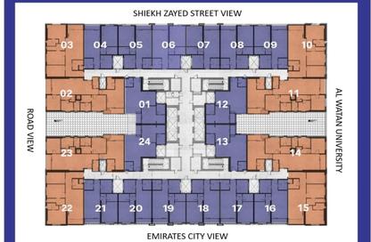 Apartment - 1 - 2 for sale in Bluebell Residence - Al Amerah - Ajman