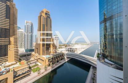 Apartment - 1 - 2 for rent in Cayan Tower - Dubai Marina - Dubai
